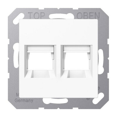 JUNG A 1569-2 WE WW Abdeckung f. MJ 2fach WE (AMP, Radiall)