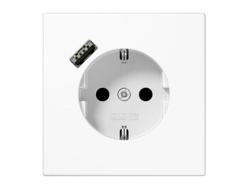 JUNG LS 1520-18 A WW SCHUKO-Steckdose mit USB Typ A