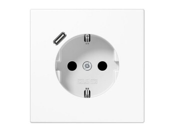 JUNG LS 1520-18 C WW SCHUKO-Steckdose mit USB Typ C
