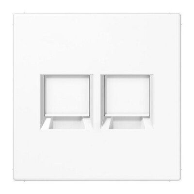 JUNG LS 1969-2 WE WW Abdeckung für MJ 2fach WE (AMP, Radiall)