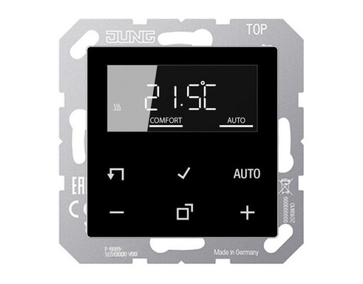 JUNG TR D A 1790 SW Raumtemperaturregler mit Display Standar