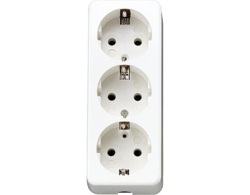 JUNG 10 S 23 L WW SCHUKO® Dreifach-Steckdose