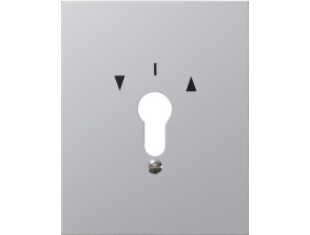 GIRA Metallabd. + Symbole WG AP Aluminium