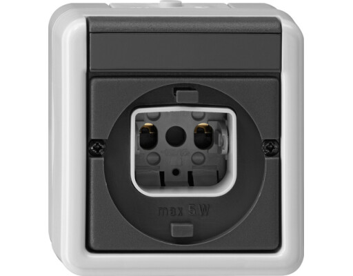 GIRA Lichtsignal Bajonett WG AP Grau