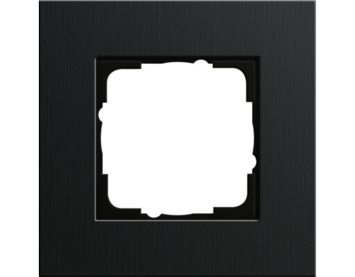 GIRA Abdeckrahmen 1-fach Gira Esprit Aluminium Schwarz(eloxiert)