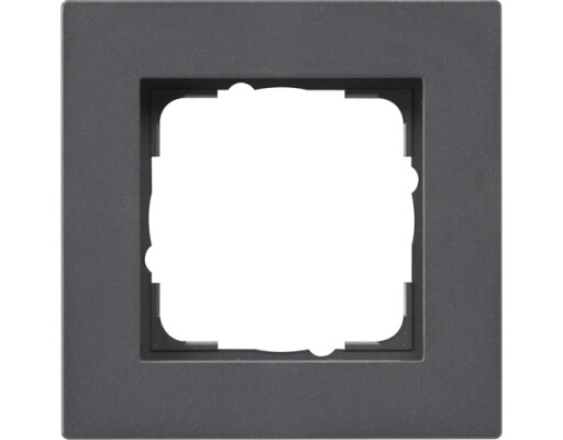 GIRA Abdeckrahmen 1-fach flach Gira E2 Anthrazit