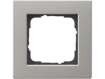 GIRA Abdeckrahmen 1-fach flach Gira E2 Edelstahl