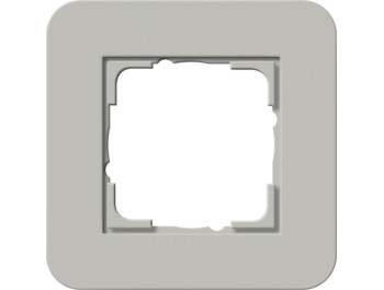 GIRA Abdeckrahmen 1-fach Gira E3 Grau/Reinweiß