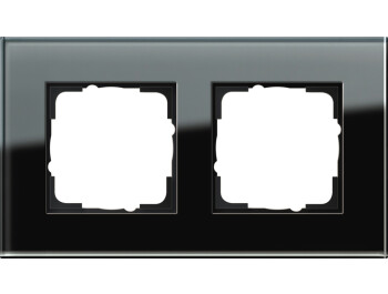 GIRA Abdeckrahmen 2-fach Gira Esprit G Schwarz