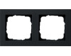 GIRA Abdeckrahmen 2-fach Gira E2 Schwarz m
