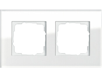 GIRA Abdeckrahmen 2-fach Gira Esprit G Weiß