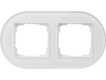 GIRA Abdeckrahmen 2-fach Gira Studio G Weiß