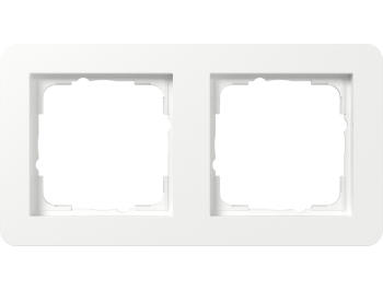 GIRA Abdeckrahmen 2-fach Gira E1 Reinweiß