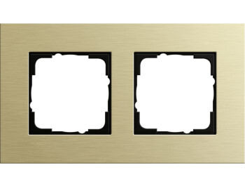 GIRA Abdeckrahmen 2-fach Gira Esprit Aluminium...