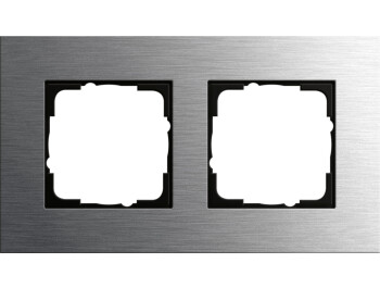 GIRA Abdeckrahmen 2-fach Gira Esprit Edelstahl