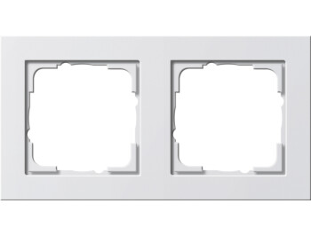 GIRA Abdeckrahmen 2-fach Gira E2 Reinweiß m