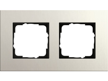 GIRA Abdeckrahmen 2-fach Gira Esprit Lin.Mpx.Hellgrau