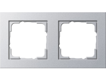 GIRA Abdeckrahmen 2-fach Gira E2 F Alu