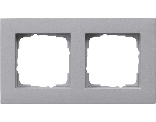 GIRA Abdeckrahmen 2-fach flach Gira E2 F Alu