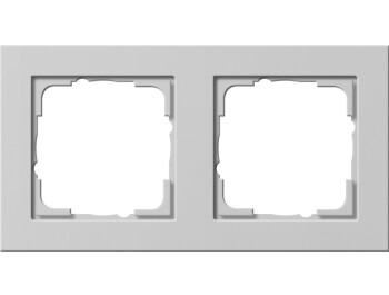 GIRA Abdeckrahmen 2-fach Gira E2 Grau m
