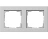 GIRA Abdeckrahmen 2-fach Gira E2 Grau m