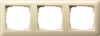 GIRA Abdeckrahmen 3-fach Gira Standard 55 Cremeweiß