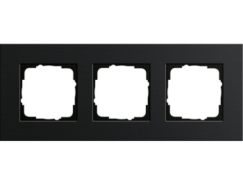 GIRA Abdeckrahmen 3-fach Gira Esprit Aluminium...