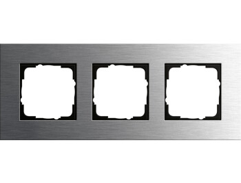 GIRA Abdeckrahmen 3-fach Gira Esprit Edelstahl