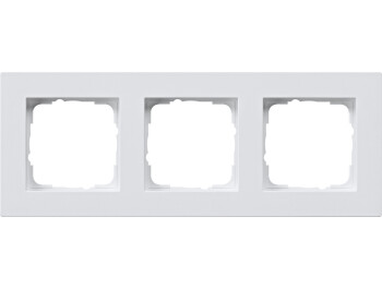 GIRA Abdeckrahmen 3-fach flach Gira E2 Reinweiß m
