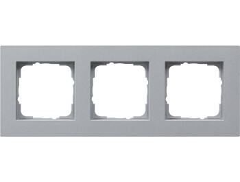 GIRA Abdeckrahmen 3-fach flach Gira E2 F Alu