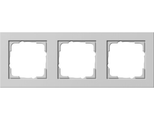 GIRA Abdeckrahmen 3-fach Gira E2 Grau m