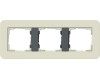 GIRA Abdeckrahmen 3-fach Gira E3 Sand/Anthrazit