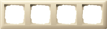 GIRA Abdeckrahmen 4-fach Gira Standard 55 Cremeweiß