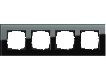 GIRA Abdeckrahmen 4-fach Gira Esprit G Schwarz