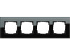 GIRA Abdeckrahmen 4-fach Gira Esprit G Schwarz