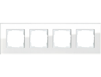 GIRA Abdeckrahmen 4-fach Gira Esprit G Weiß
