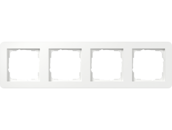 GIRA Abdeckrahmen 4-fach Gira E1 Reinweiß