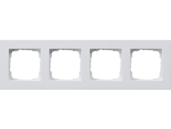 GIRA Abdeckrahmen 4-fach flach Gira E2 Reinweiß m