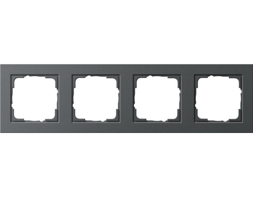 GIRA Abdeckrahmen 4-fach Gira E2 Anthrazit