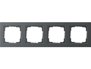 GIRA Abdeckrahmen 4-fach Gira E2 Anthrazit