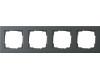 GIRA Abdeckrahmen 4-fach Gira E2 Anthrazit