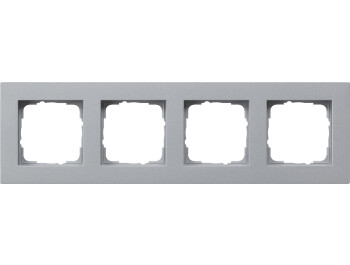 GIRA Abdeckrahmen 4-fach flach Gira E2 F Alu