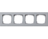 GIRA Abdeckrahmen 4-fach flach Gira E2 F Alu