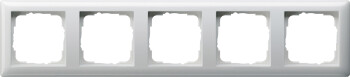 GIRA Abdeckrahmen 5-fach Gira Standard 55 Reinweiß