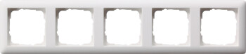 GIRA Abdeckrahmen 5-fach Gira Standard 55 Reinweiß m
