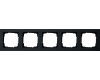 GIRA Abdeckrahmen 5-fach Gira E2 Schwarz m