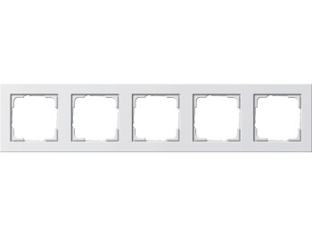 GIRA Abdeckrahmen 5-fach Gira E2 Reinweiß m