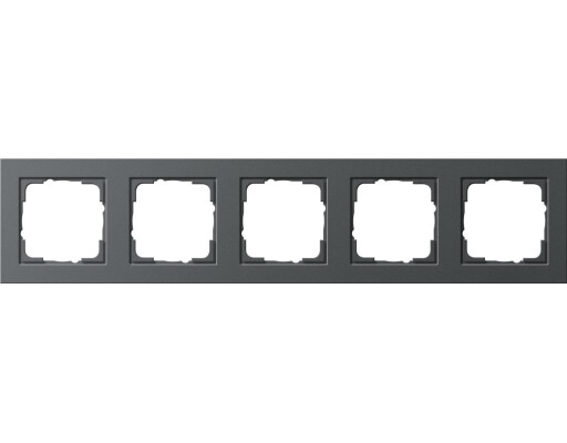 GIRA Abdeckrahmen 5-fach Gira E2 Anthrazit