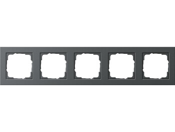 GIRA Abdeckrahmen 5-fach Gira E2 Anthrazit