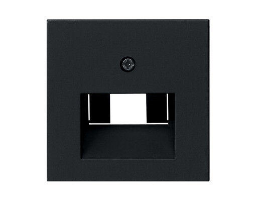 GIRA Abdeckung UAE/IAE + Netzwerk System 55 Schwarz m